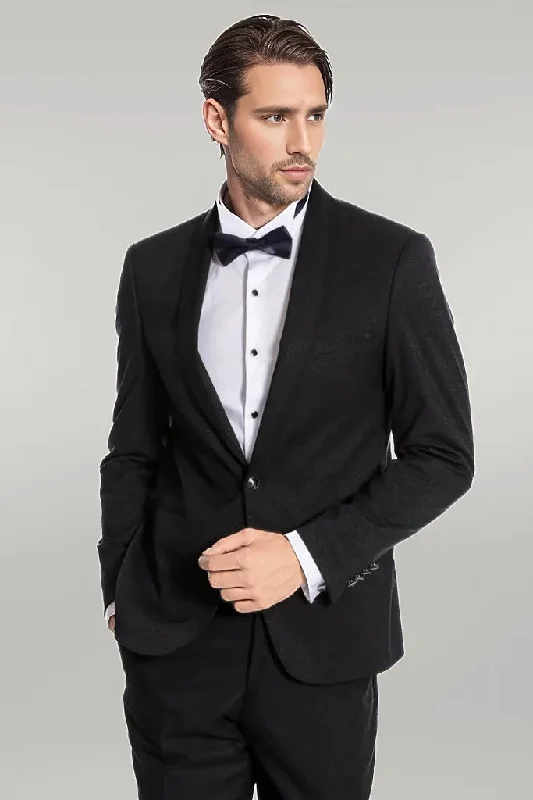 Navy Blue Shawl Lapel Tuxedo | Wessi