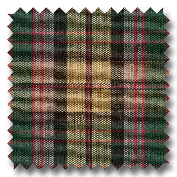 Khaki, Green, Red and Multiple Plaid Poplin - Custom Dress Shirt