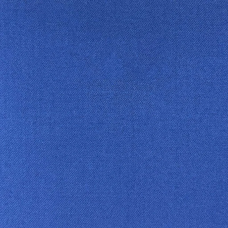 Cobalt Blue Plain Weave Flannel With Comfort Stretch