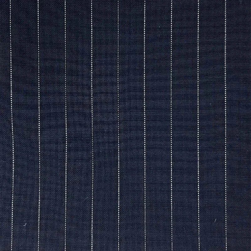 Midnight Blue Pinstripes