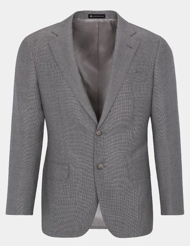 Grey Single Breasted Suit