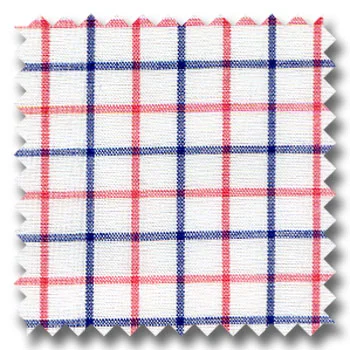 White, Pink and Navy Check Custom Dress Shirt