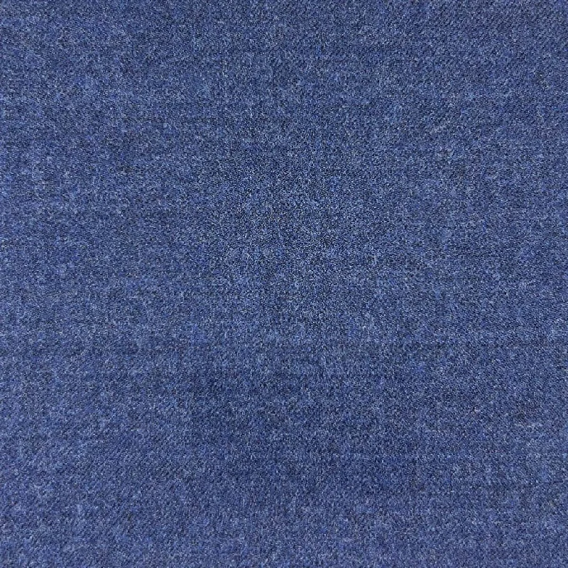 Aegean Blue Plain Weave Flannel With Comfort Stretch