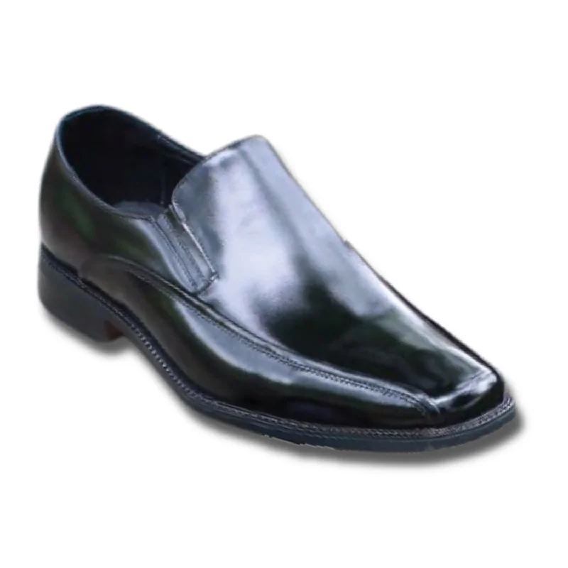 Men's Black Bike Toe Slip-On Shoes