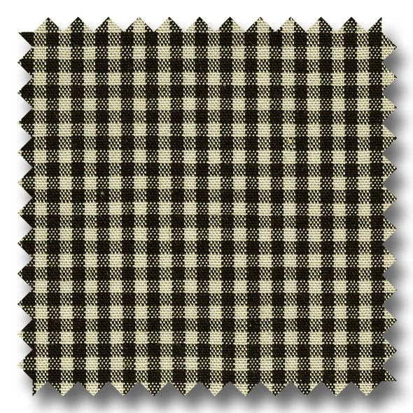 Gingham Check Pop Black and Cream - Custom Dress Shirt