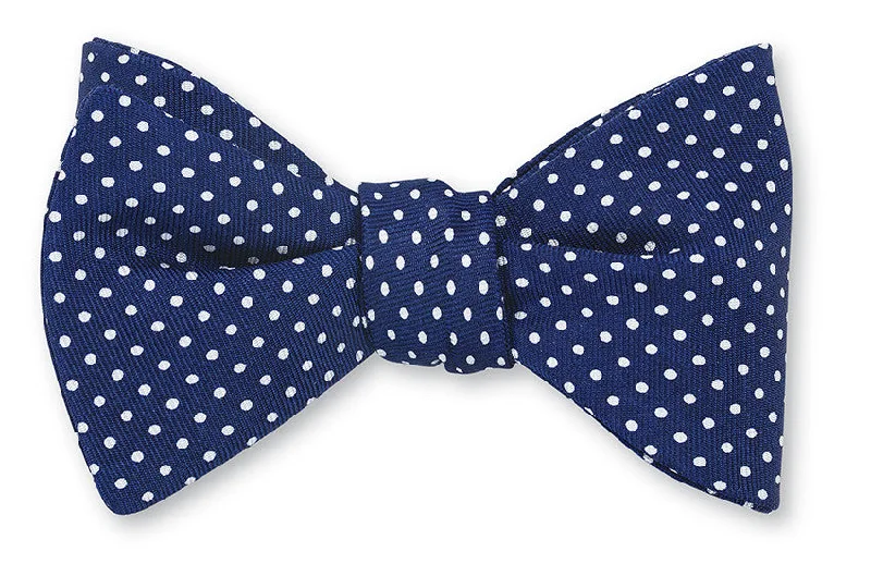 Navy Halstead Polka Dots Bow Tie - B3825