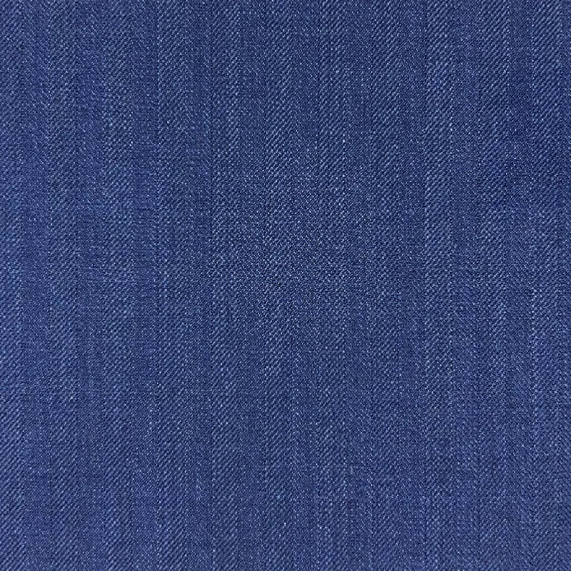 Azure Blue Herringbone With Comfort Stretch