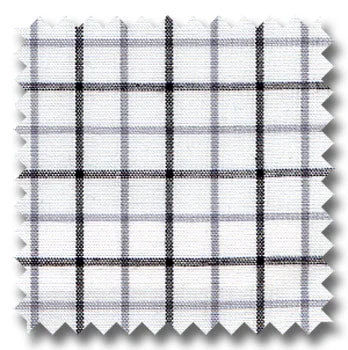 White, Gray and Black Check Custom Dress Shirt