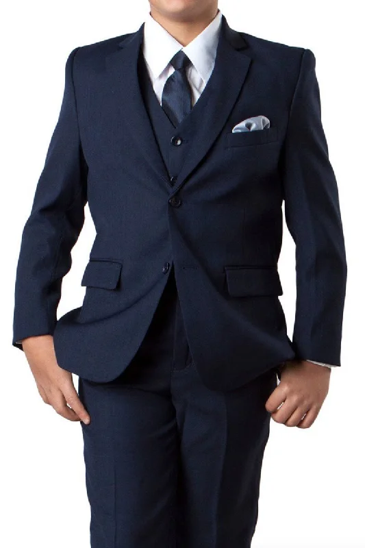 "Jacob" Kids Navy 5-Piece Suit