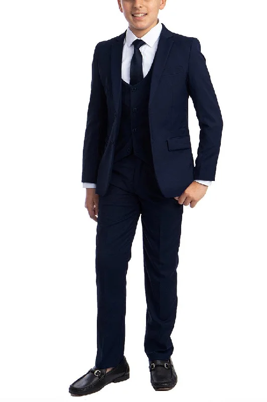 "Noah" Perry Ellis Kids Navy 5-Piece Suit