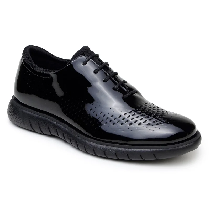 Belvedere Black Polished Patent Leather Formal Sneaker