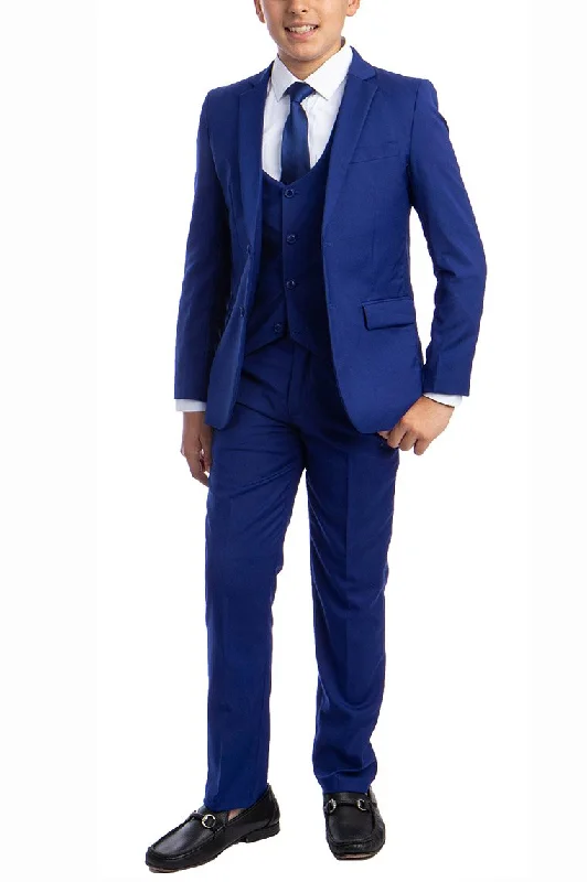 "Noah" Perry Ellis Kids Royal Blue 5-Piece Suit