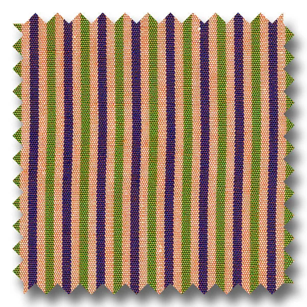 Plum and Lime Stripe Poplin - Custom Dress Shirt