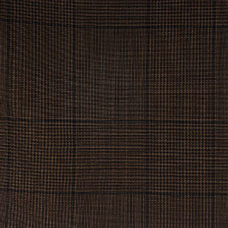 Chocolate Brown Prince Of Wales Glen Plaid