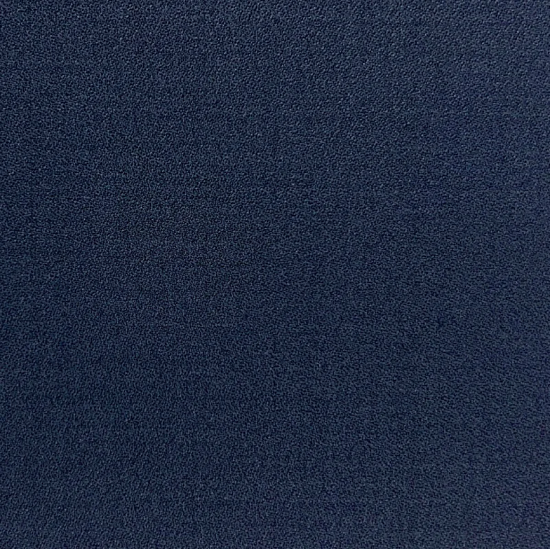 Navy Plain Weave Crepe Finish With Comfort Stretch