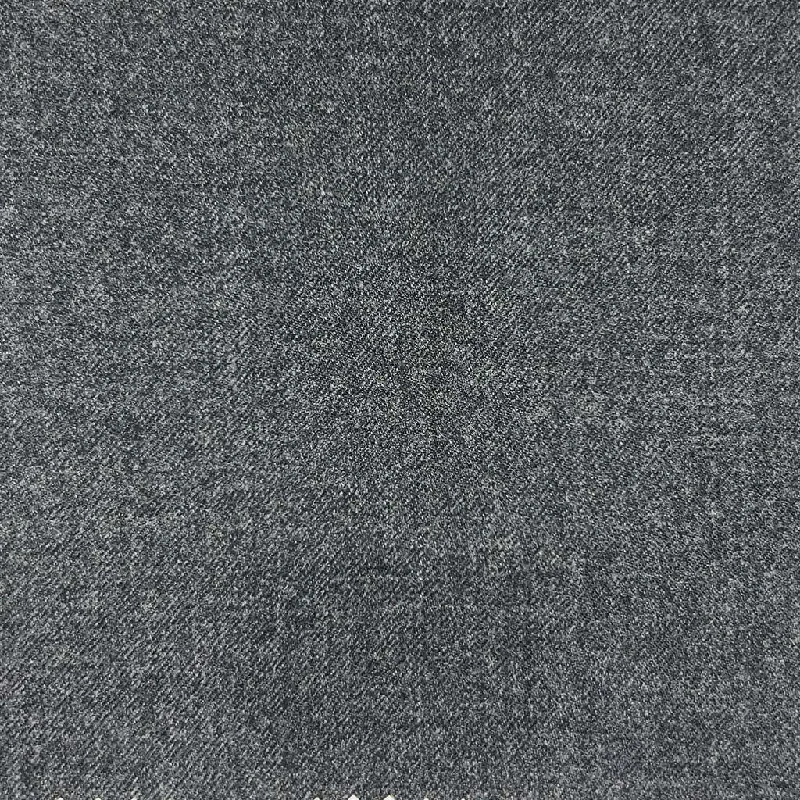 Medium Grey Plain Weave Flannel With Comfort Stretch