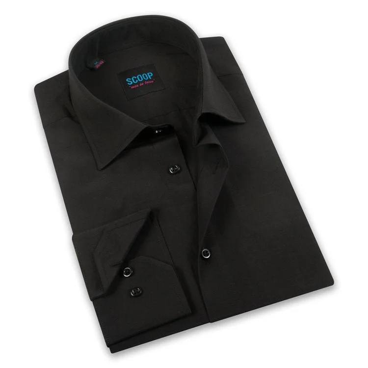 Scoop Dress Shirt - Grady/Black