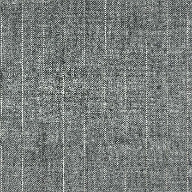 Light Grey Pinstripes With Comfort Stretch