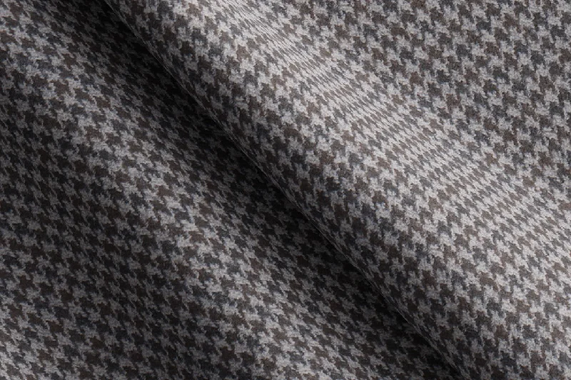 Made to Measure Grey & Brown Houndstooth Blazer