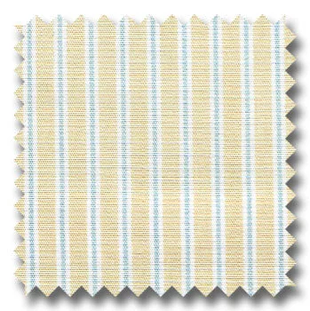 Gold, Blue, and White Stripe Custom Dress Shirt