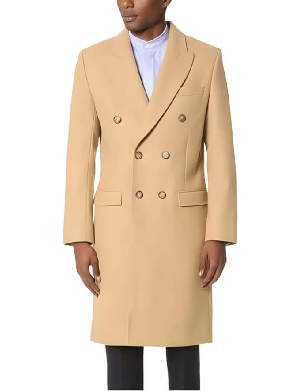 Mens Overcoat - Topcoat For Men - Winter Fabric - Long men's Dress Topcoat - Winter coat ~ Overcoat ~ men's Big And Tall Wool Winter Coats Designer men's Wool Peacoat Sale Duster Style Camel