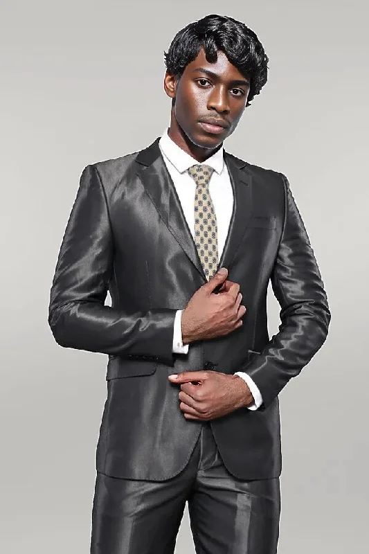 Shiny Anthracite Men's Suit | Wessi