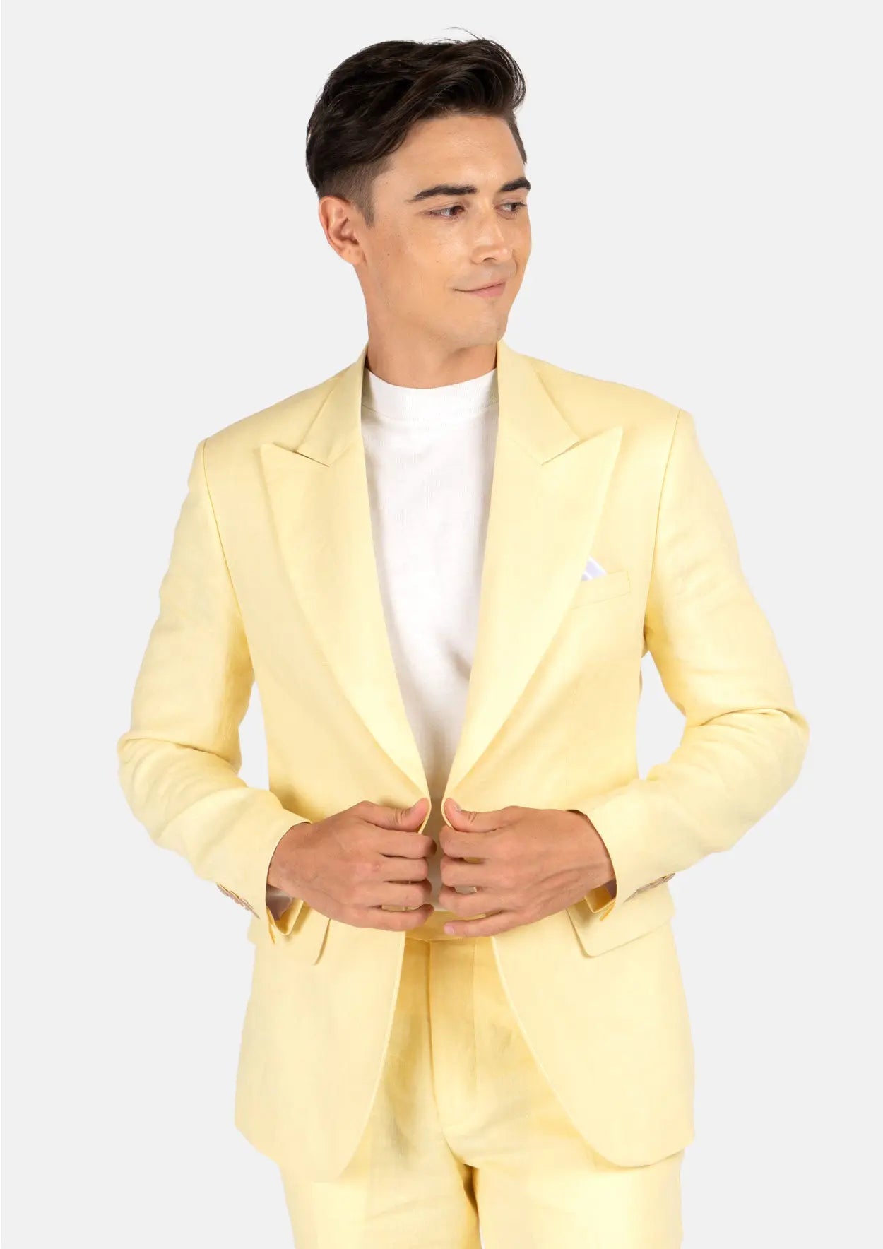 Liberty Light Yellow Linen Suit