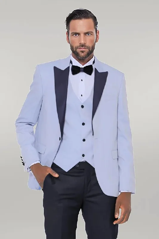 Soft Blue Wedding Suit - Wessi