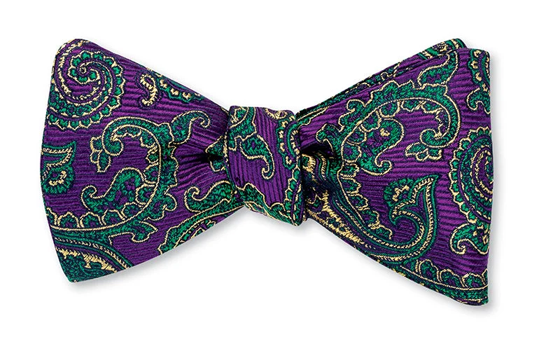 Mardi Gras Paisley Bow Tie - B4475