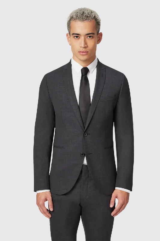 Priory Skinny Fit Suit Charcoal Jacket - ARCHIVE