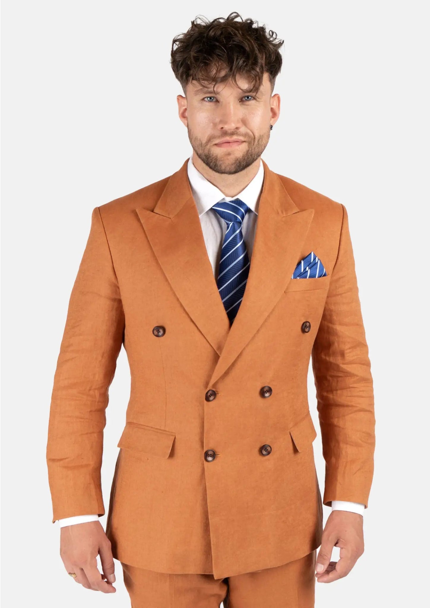 Waverly Burnt Orange Linen Suit