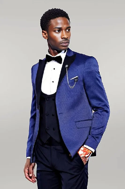 Indigo Blue Wedding Suit for Men | Wessi