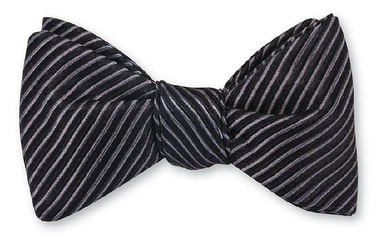 Black Ottoman Bow Tie - B3775