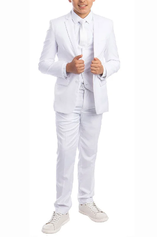 "Noah" Perry Ellis Kids White 5-Piece Suit