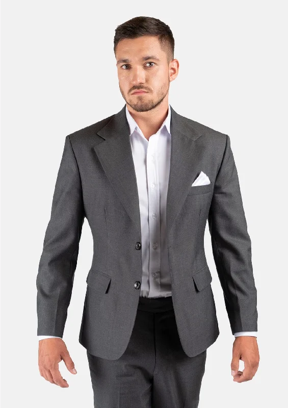 Ellis Charcoal Sharkskin Suit