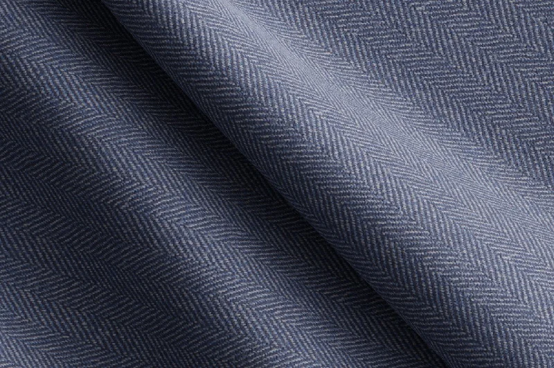 Made to Measure Blue Herringbone Blazer