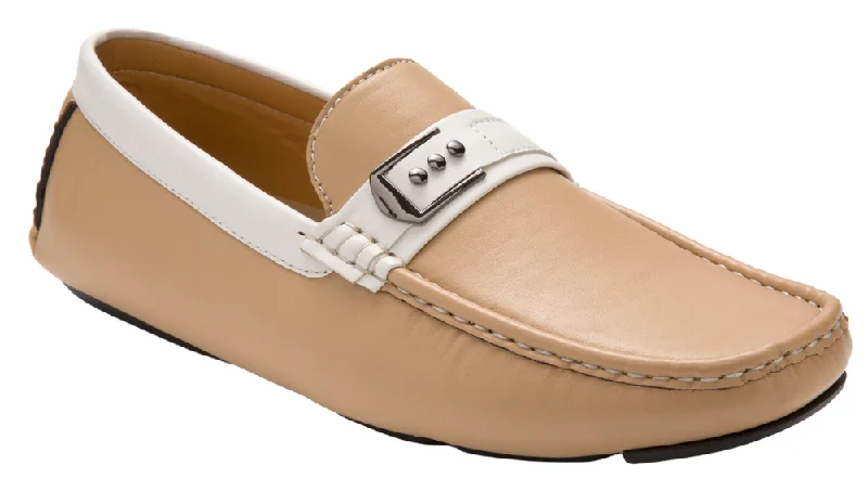 Montique OG Casual Strap Slip-On Straw Loafer Shoes