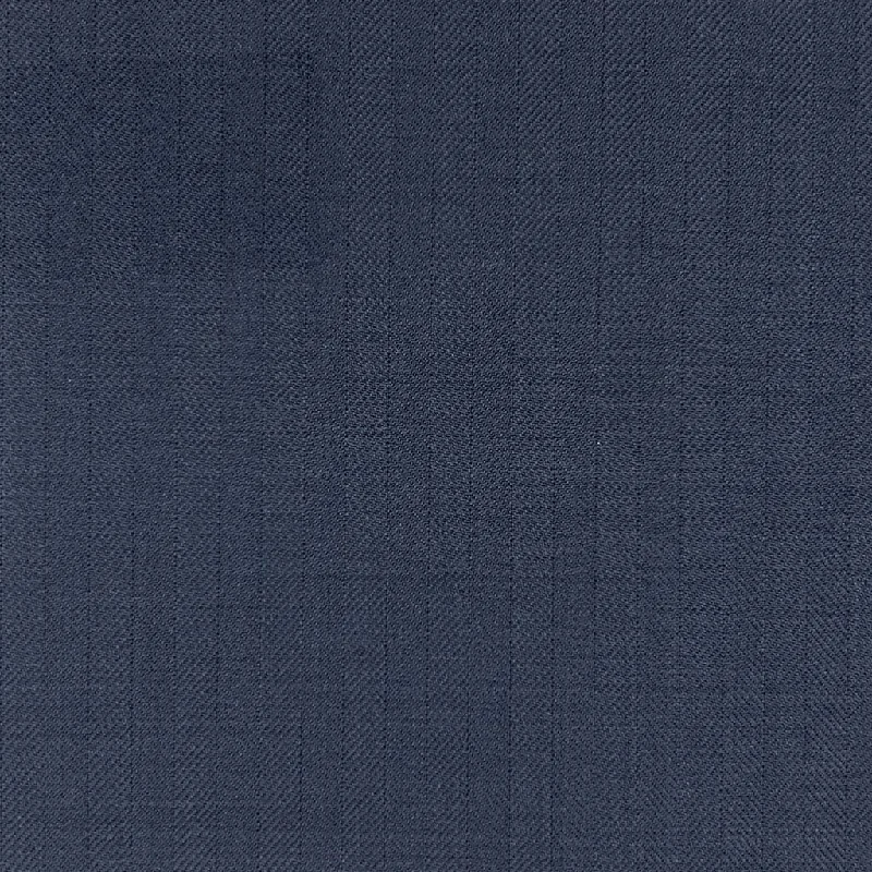 Midnight Blue Herringbone With Comfort Stretch