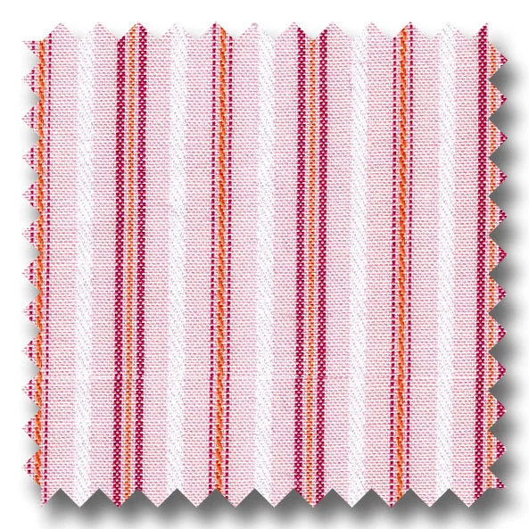 Tone and Tone Stripe Pink and Peach - Custom Dress Shirt