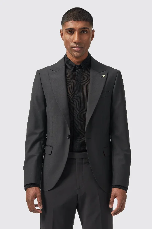 Buscot Slim Fit Black Jacket - ARCHIVE