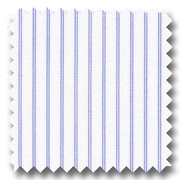 Blue Stripe 2Ply Broadcloth - Custom Dress Shirt