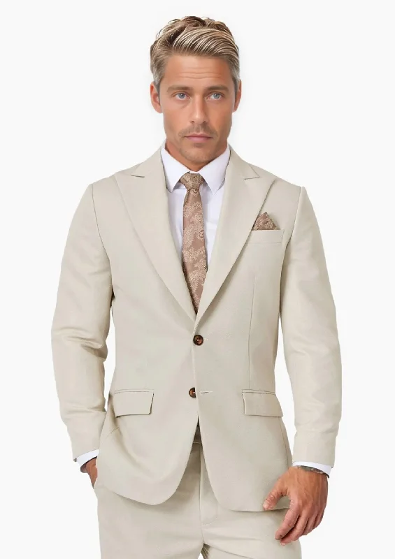 Hudson Ivory Cotton Suit