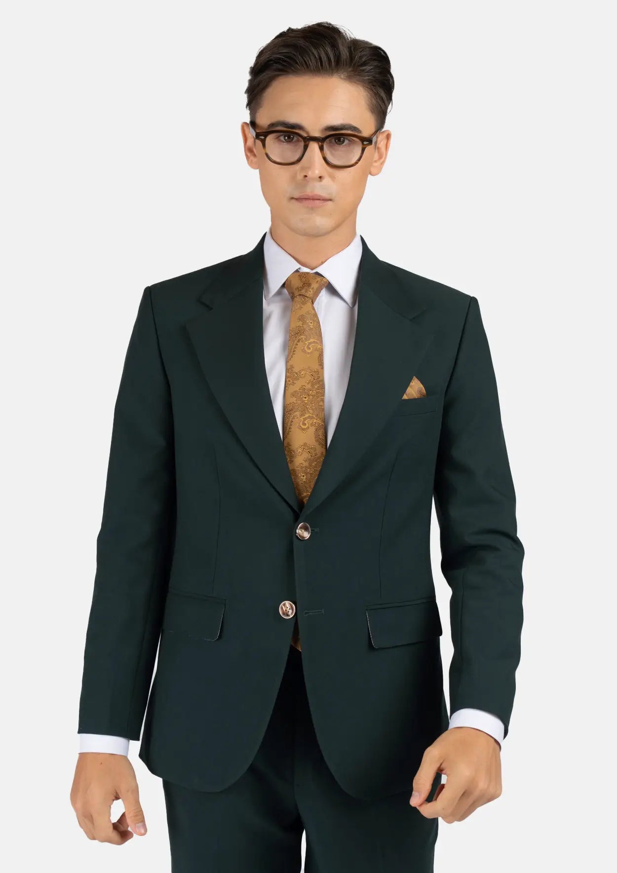 Ellis Emerald Green Stretch Suit