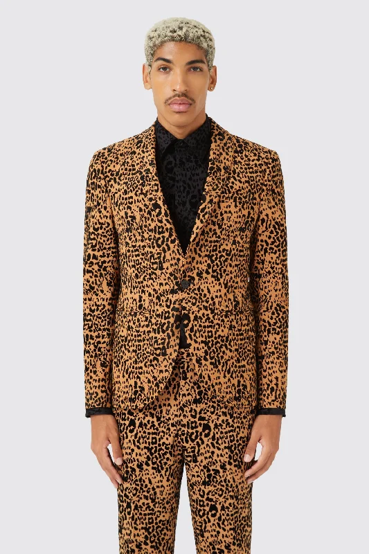 Kilkea Slim Fit Leopard Print Jacket TT x AM - ARCHIVE