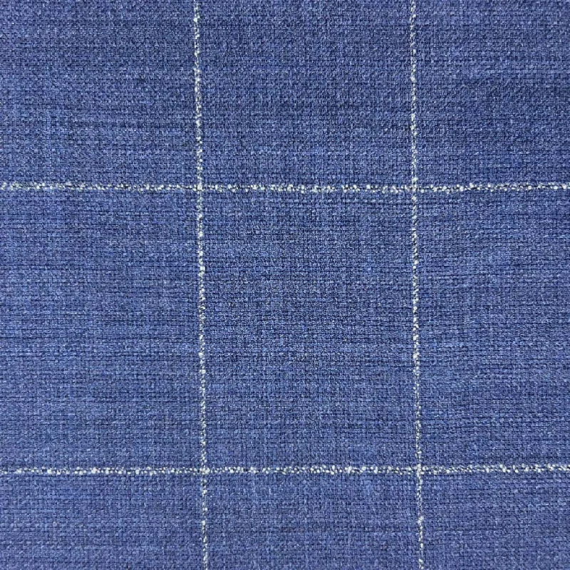 Egyptian Blue Windowpane With Comfort Stretch