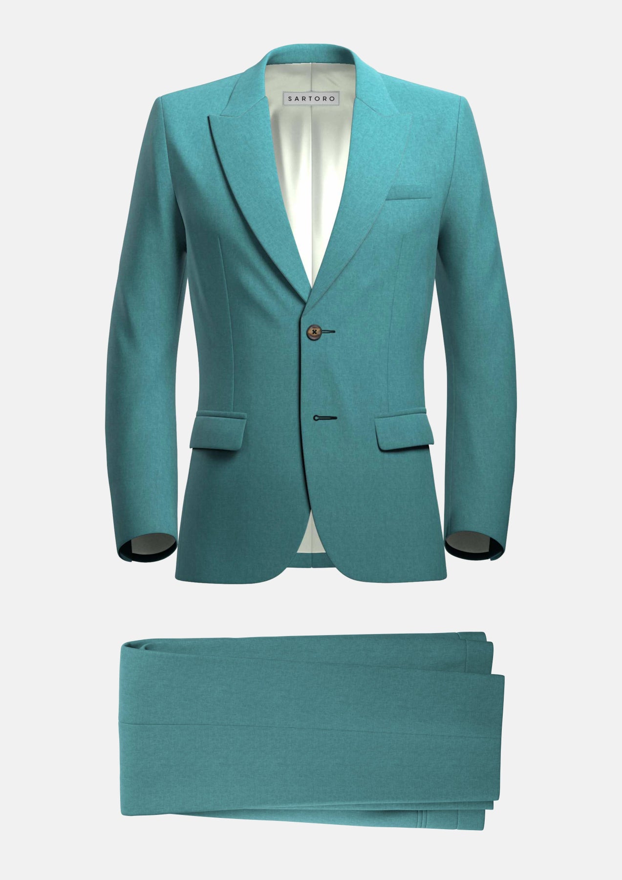 Hudson Turkish Blue Linen Suit